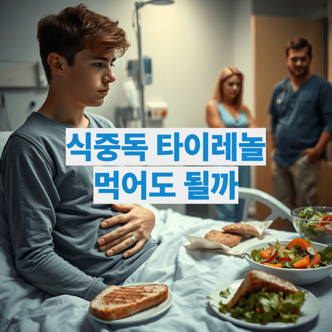 식중독 타이레놀 먹어도 될까?