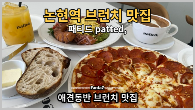  [신논현역 브런치 맛집] 패티드 비주얼 끝판왕 & 옥상테라스 커피한잔 내돈내먹 솔직리뷰 (애견동반식당)