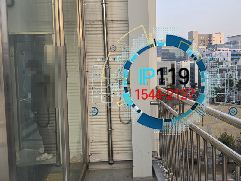 안양시 관양동 건물 CCTV 3대 설치 및 녹화기 연동 보안 구축 사례