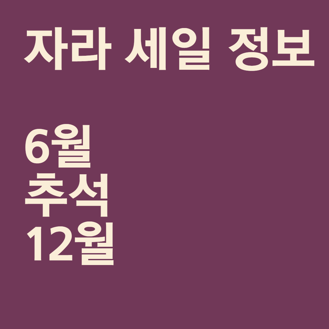 자라추석세일