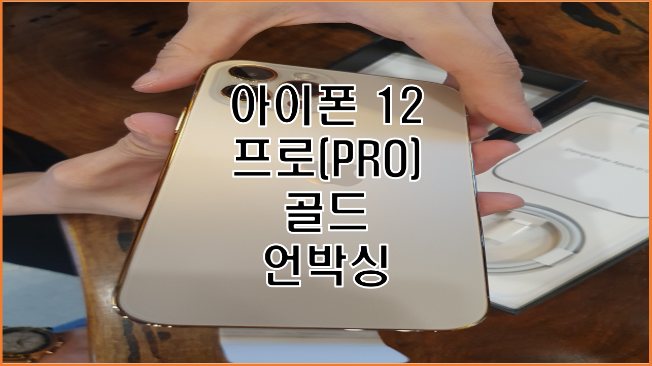  아이폰 12 프로(PRO) 골드(Gold) 기다리고 기다리던 생생한 언박싱 현장