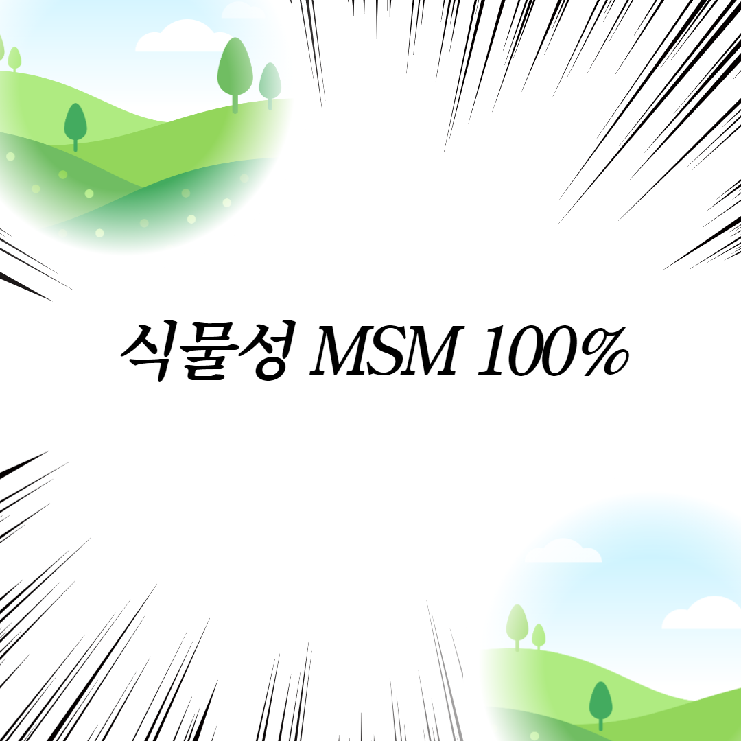  식물성 MSM 100%