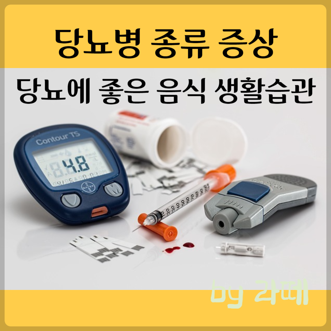 당뇨병: 종류&#44; 증상&#44; 당뇨에 좋은 음식&#44; 당뇨병 예방을 위한 생활습관