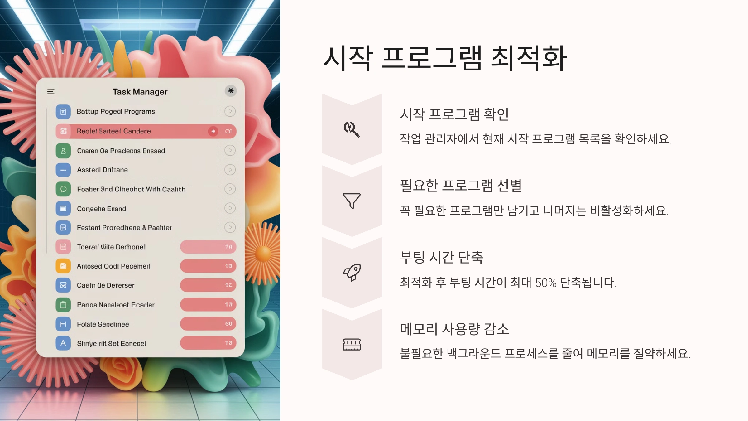시작프로그램 최적화 방법