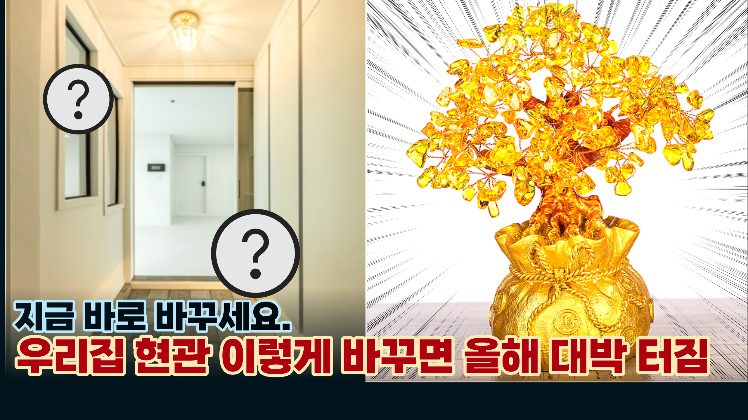  '효과 대박이네요...ㅎㄷㄷ' 현관을 이렇게만 바꿔도 올해 10억 재물이 팍팍 들어와요.