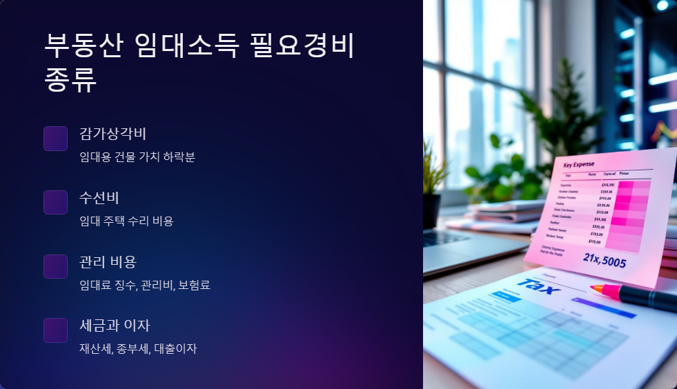 종합소득세 신고 시 부동산 임대소득 필요경비 인정 범위