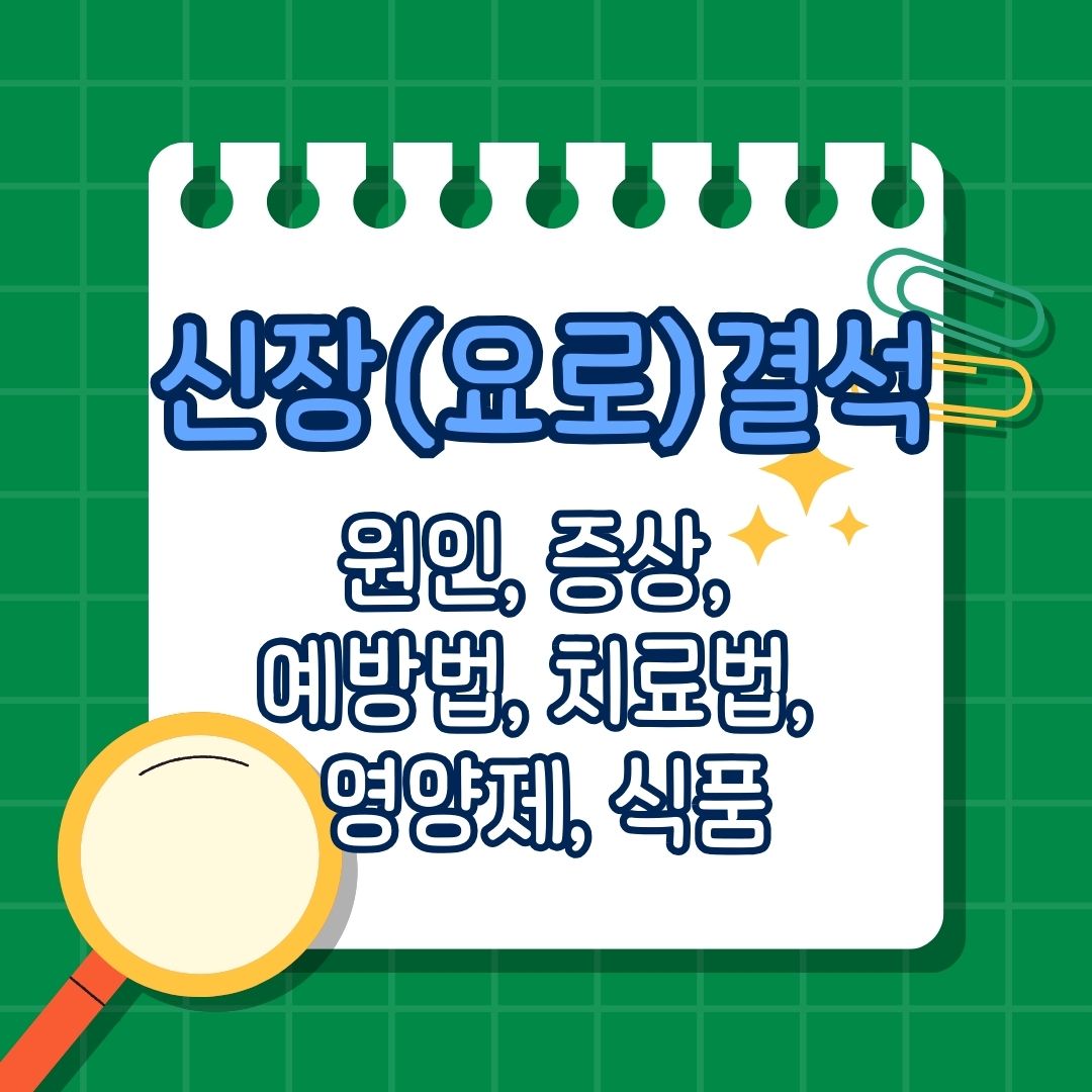 신장(요로) 결석의 원인과 증상, 예방 법과 치료법, 도움이 되는 영양제와 식품
