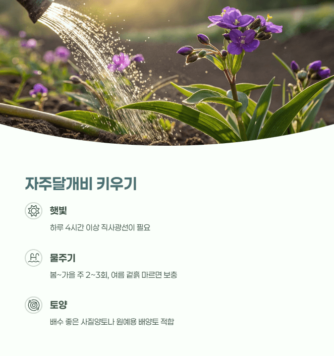 자주달개비 키우기