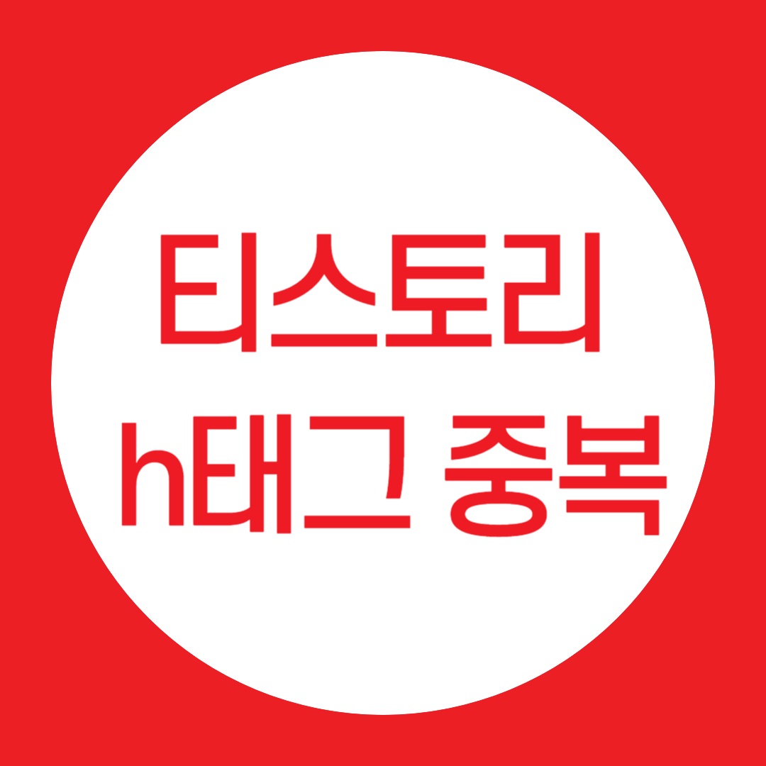  [티스토리] h태그란? h1 태그 중복 문제 해결하기