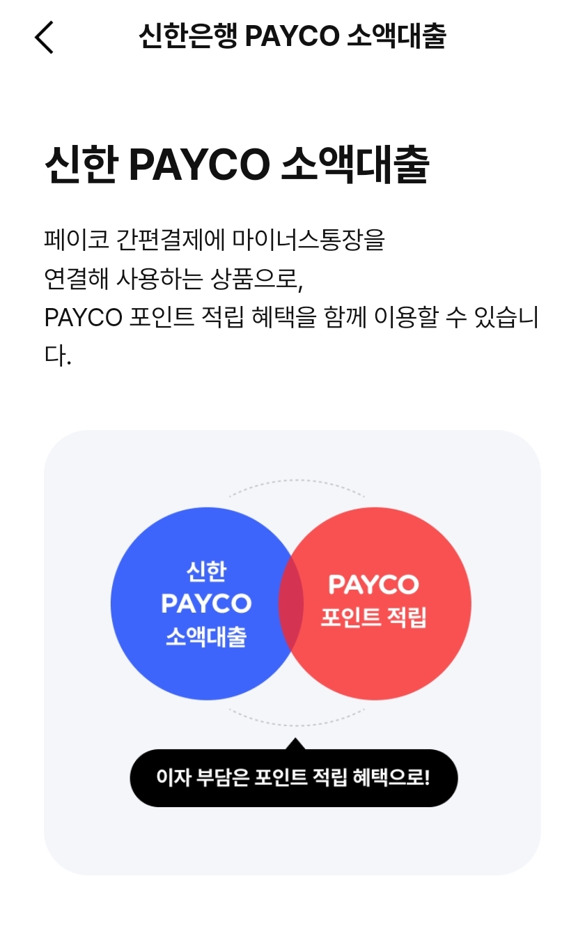신한-PAYCO-소액대출-장점