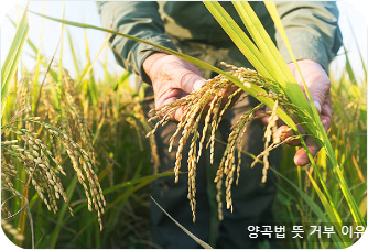 양곡법 뜻 거부 이유