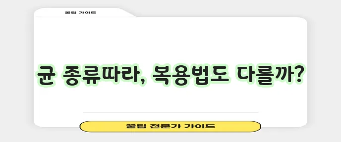항생제 종류별 특징 및 적절한 사용법
