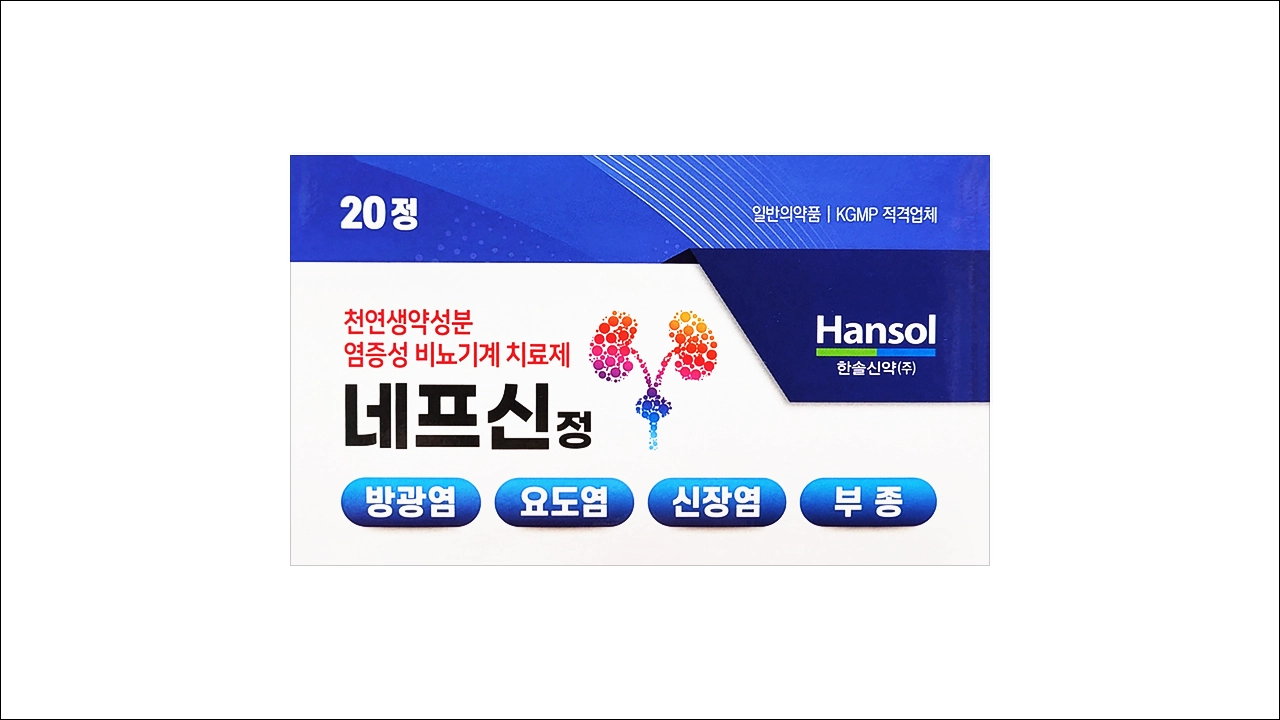 네프신정 효능 효과 부작용 방광염 요도염 신장염 부종 치료제 염증성 비뇨기계치료제