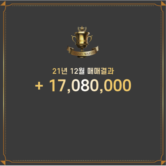  [매매결과] 21년 12월 매매 결과(총 손익: 17,080,000)