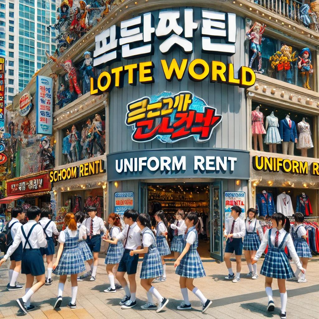 부산 롯데월드 교복대여