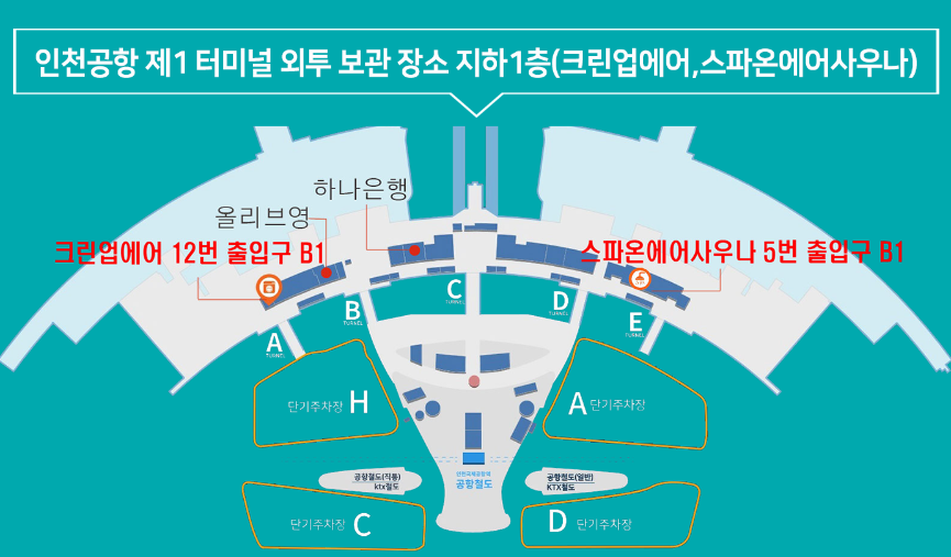 인천공항 외투보관 서비스 항공사별 무료 유료업체 정보