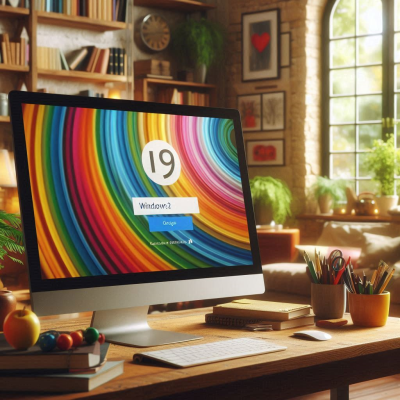 다채로운 색상과 패턴으로 꾸며진 로그인 화면