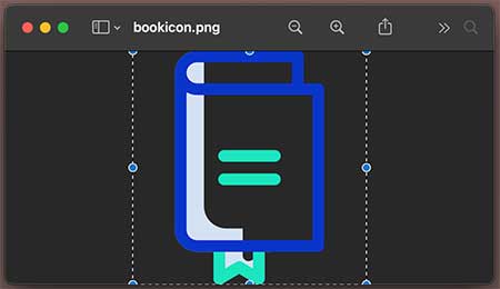 아이콘 미리보기에서 전체 선택하는 모습
