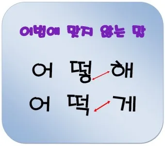 어떻게 어떡해 맞춤법 맞는 표현_7