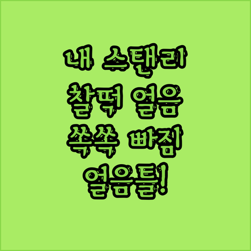 내 스탠리 30 40oz 텀블러에 찰