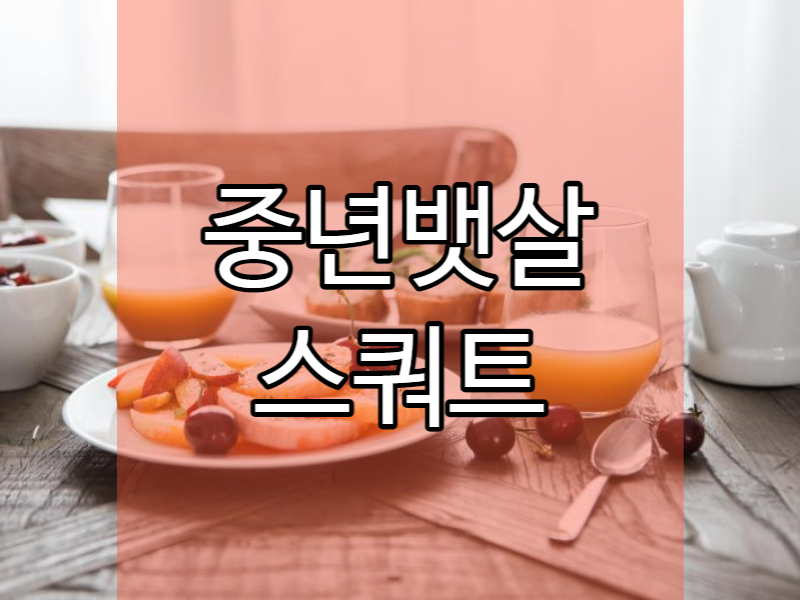  근육 운동 중년 뱃살 빼는 법 1일 2식