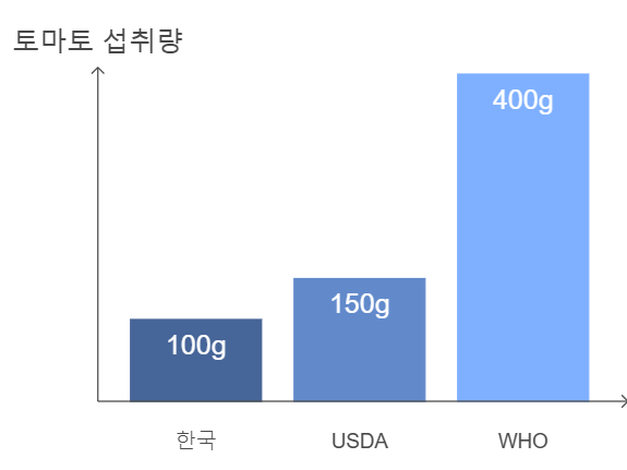 성인 남성을 위한 추천 토마토 섭취량