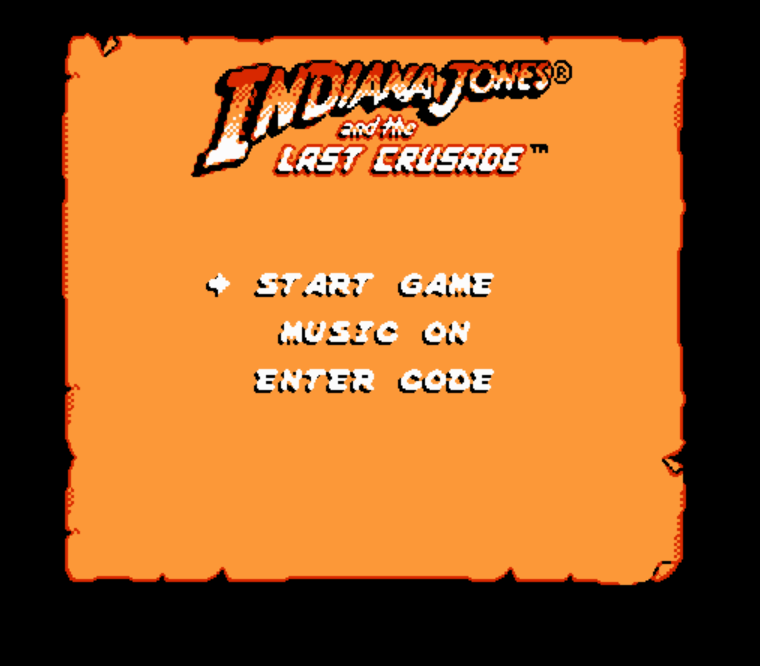  NES ROMS - Indiana Jones and the Last Crusade (EUROPE / 유럽판 롬파일 다운로드)