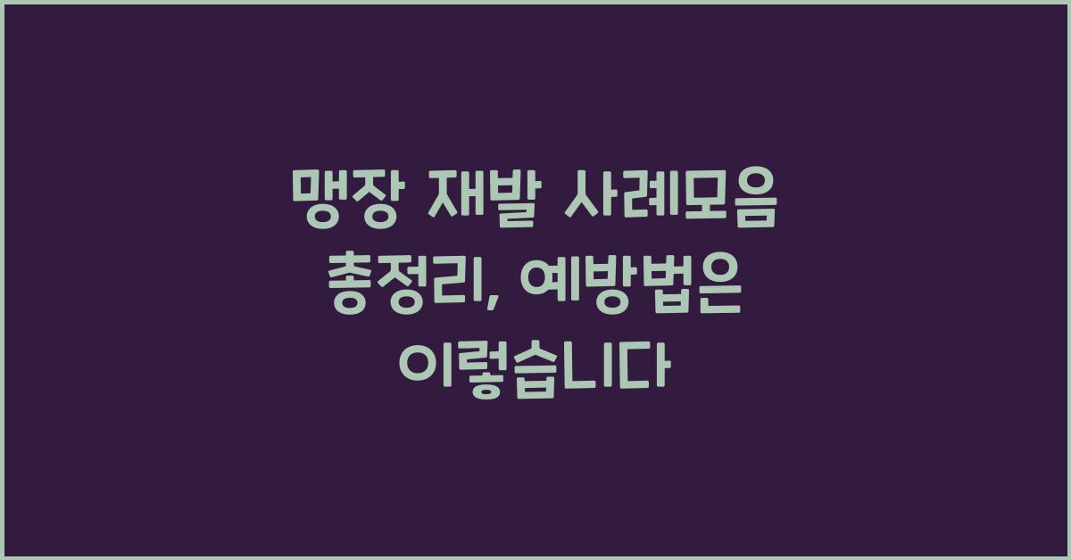 맹장 재발 사례모음 총정리