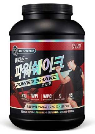 칼로바이 퍼펙트 파워쉐이크 초코맛 단백질보충제&#44; 2kg&#44; 1개