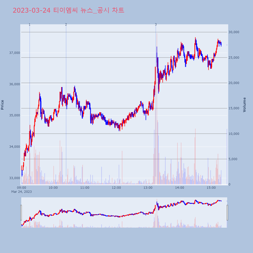 티이엠씨_뉴스공시차트