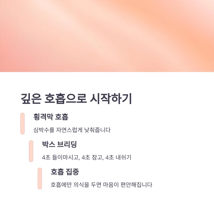 2030세대를 위한 스트레스 날리는 5분 명상법
