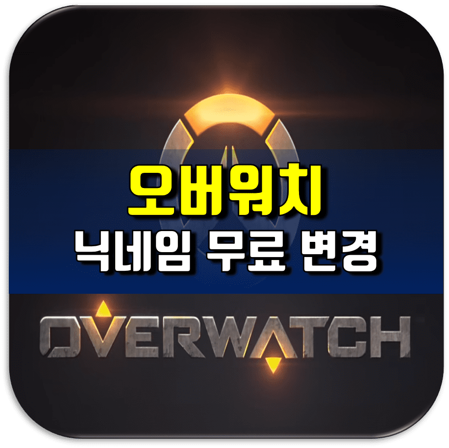 블리자드 오버워치 닉네임 변경 무료로 하는 방법 블리자드 오버워치 닉네임 변경 무료로 하는 방법