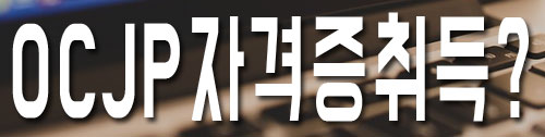 ●'자바 개발자' 취업 가능? OCJP 자격 취득으로