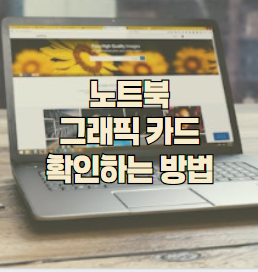 노트북 그래픽카드 확인 방법