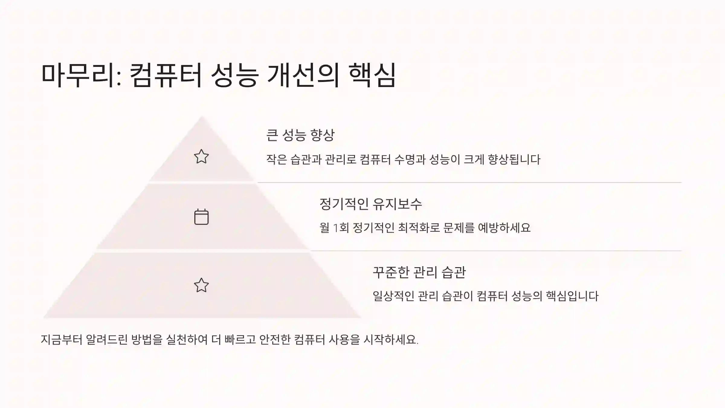 컴퓨터 속도가 느려지면 꼭 포맷해야 하나요?