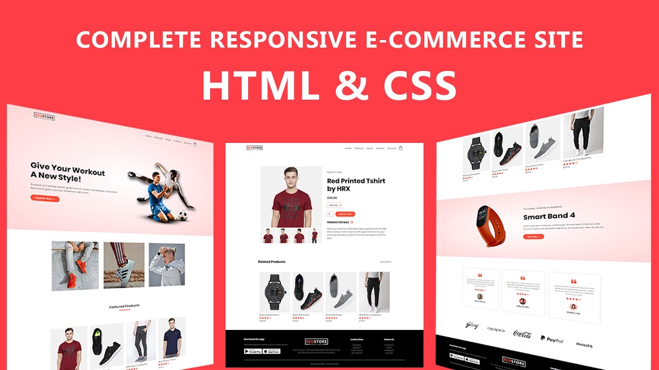  쇼핑몰 사이트 코딩 - HTML And CSS