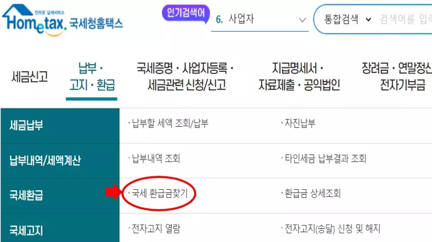  국세 환급금 조회 및 신청 방법