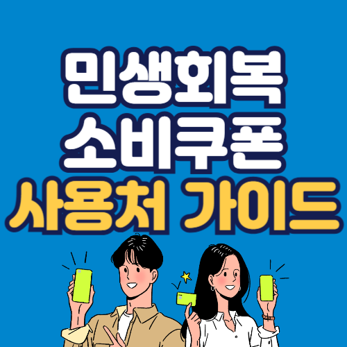 민생회복 소비쿠폰 사용처 가이드