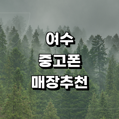 여수시 중고폰