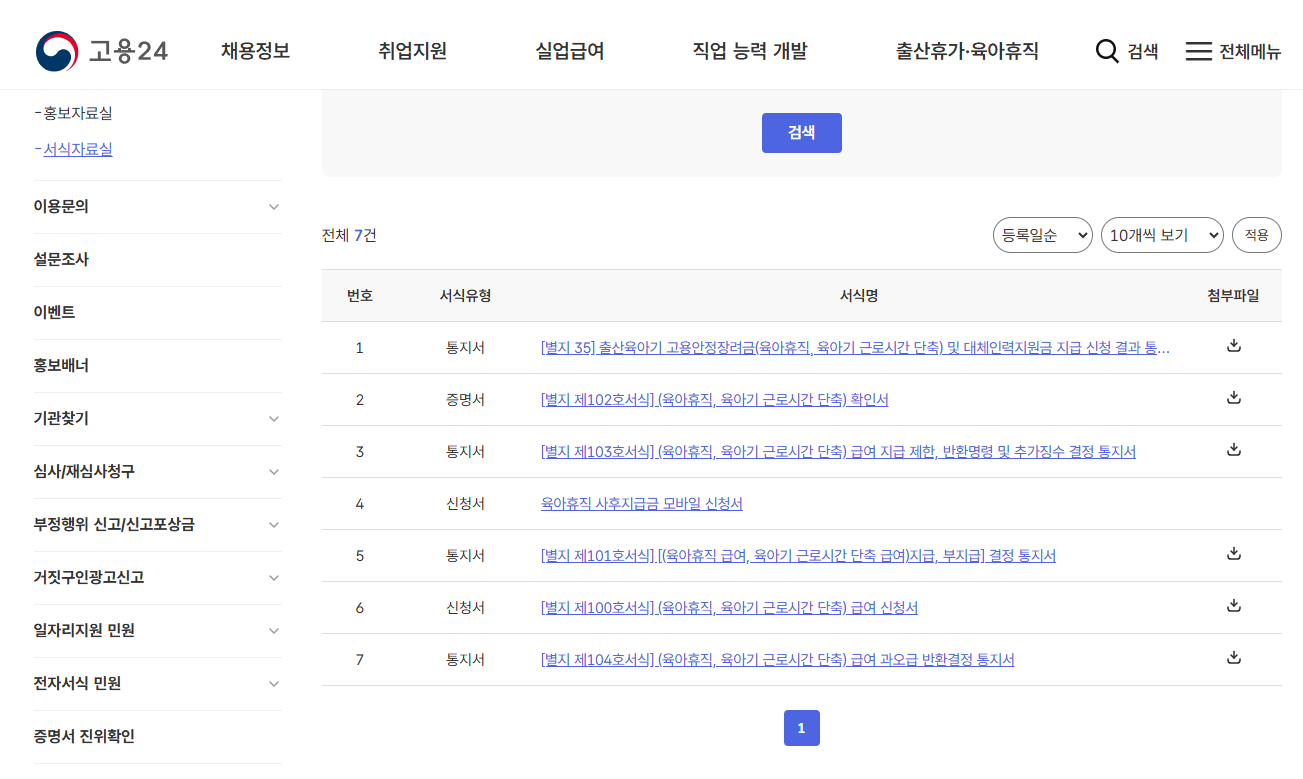 육아휴직 급여 신청 방법 급여 계산법