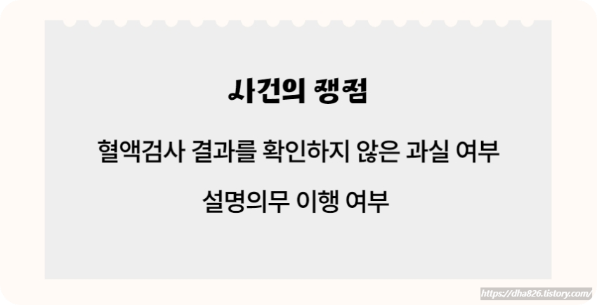 간농양 사망 사건의 쟁점