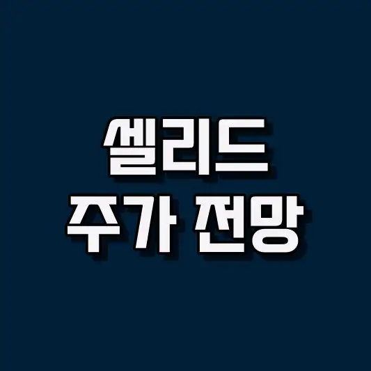 셀리드 주가 전망