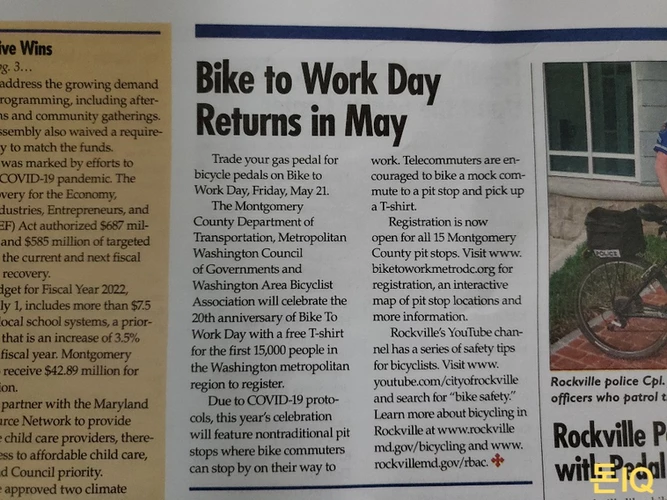  워싱턴DC에서 해볼만 한 것 Bike to work day 이벤트
