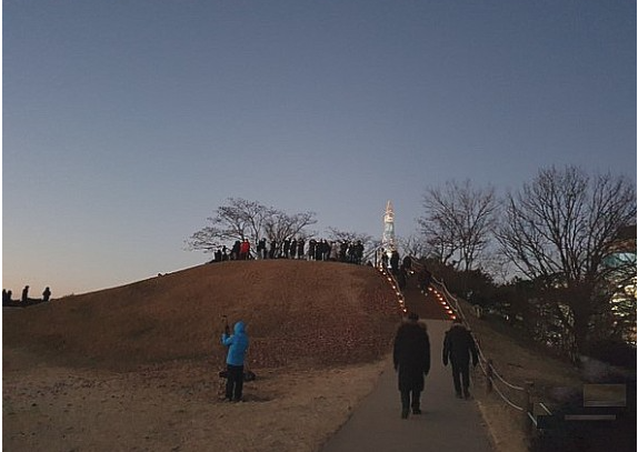 올림픽공원 망월봉 일출 해돋이