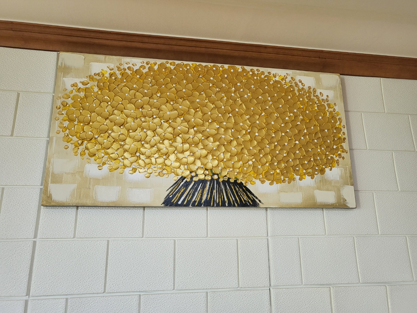 이나코리아 황금 돈나무 유화 그림 액자(돈 들어오는 그림 액자)