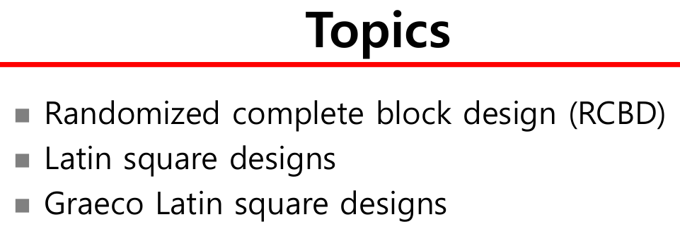  Randomized Blocks,Latin Squares, and Related Designs