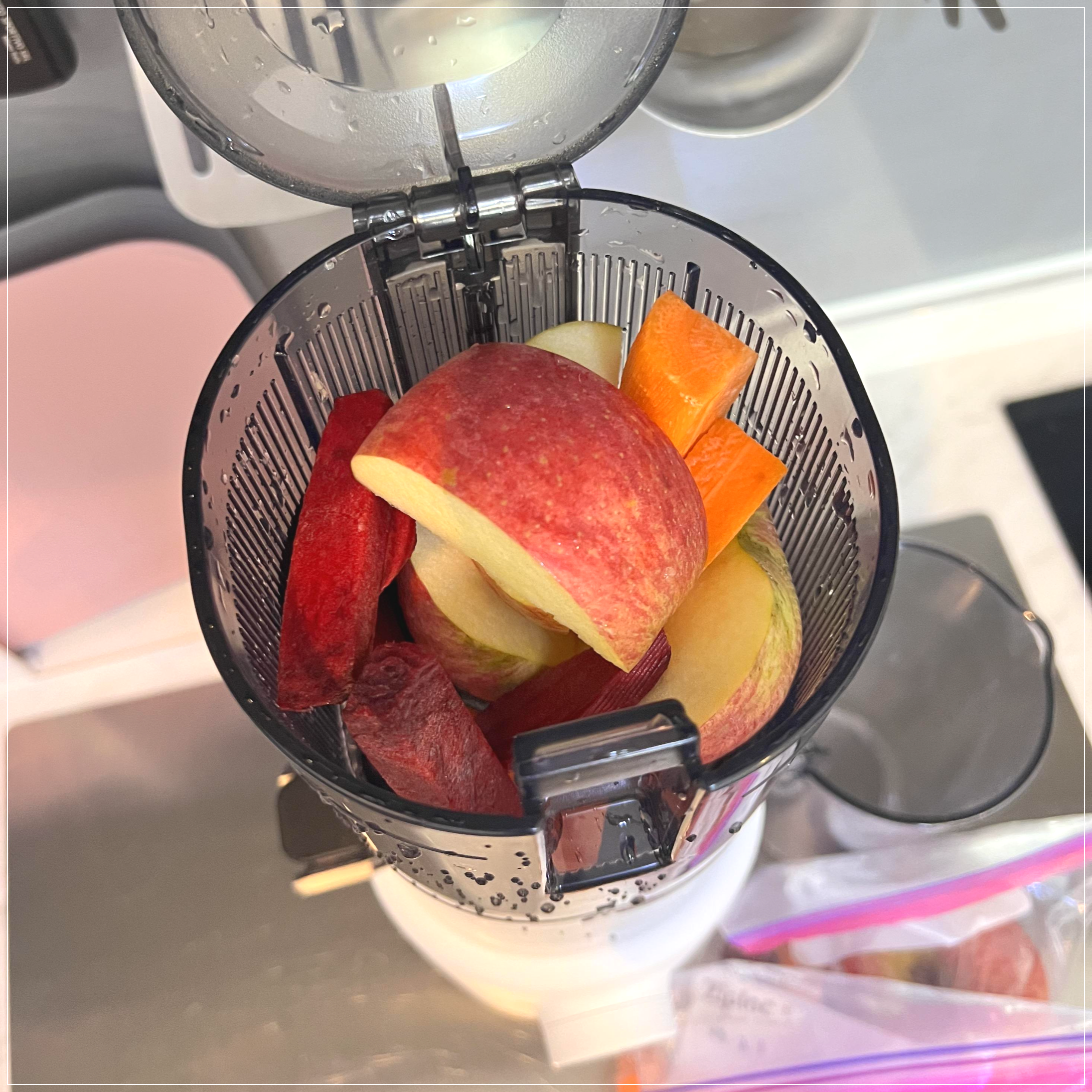 주서기에 재료 추가