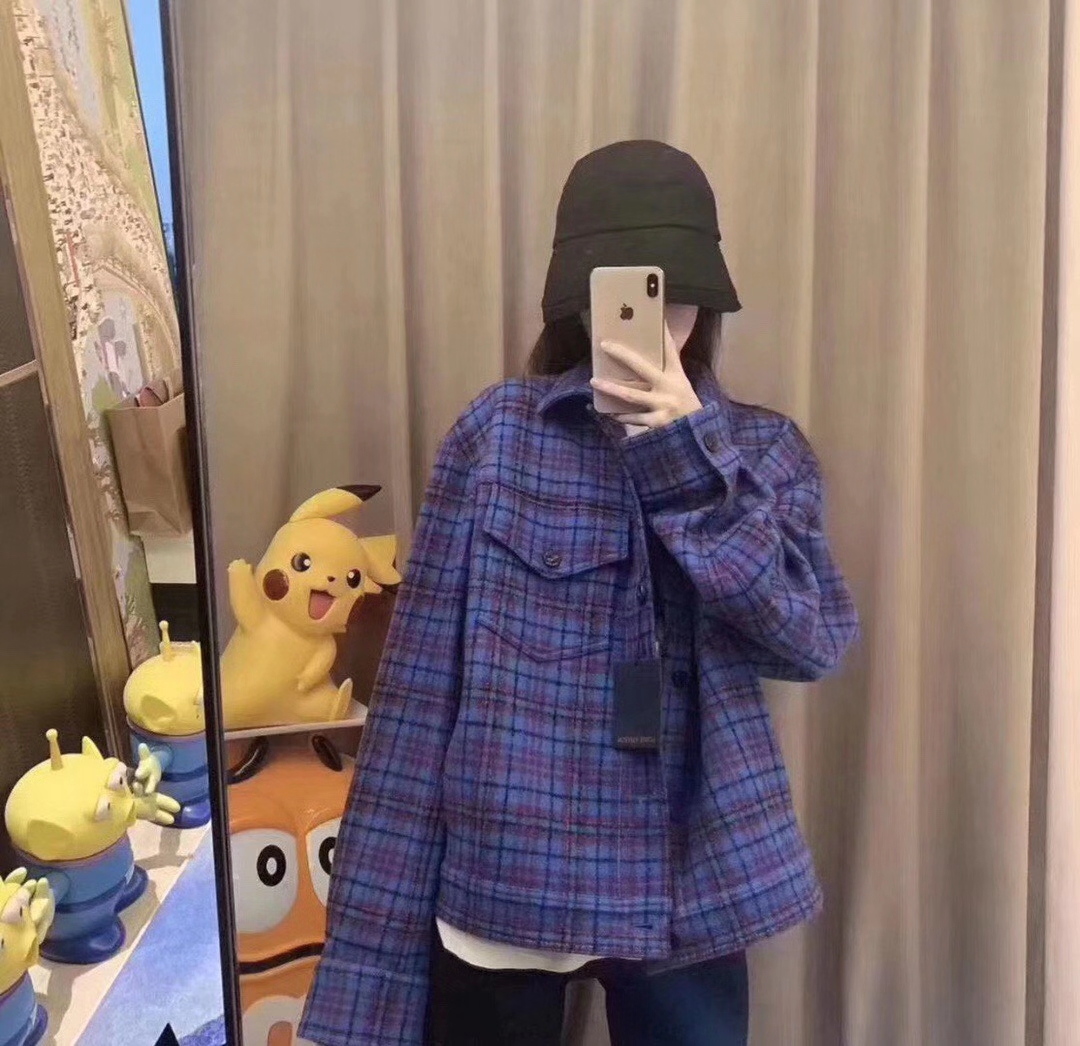  [LOUIS VUITTON] 루이비통 엠보싱 체크 셔츠 자켓