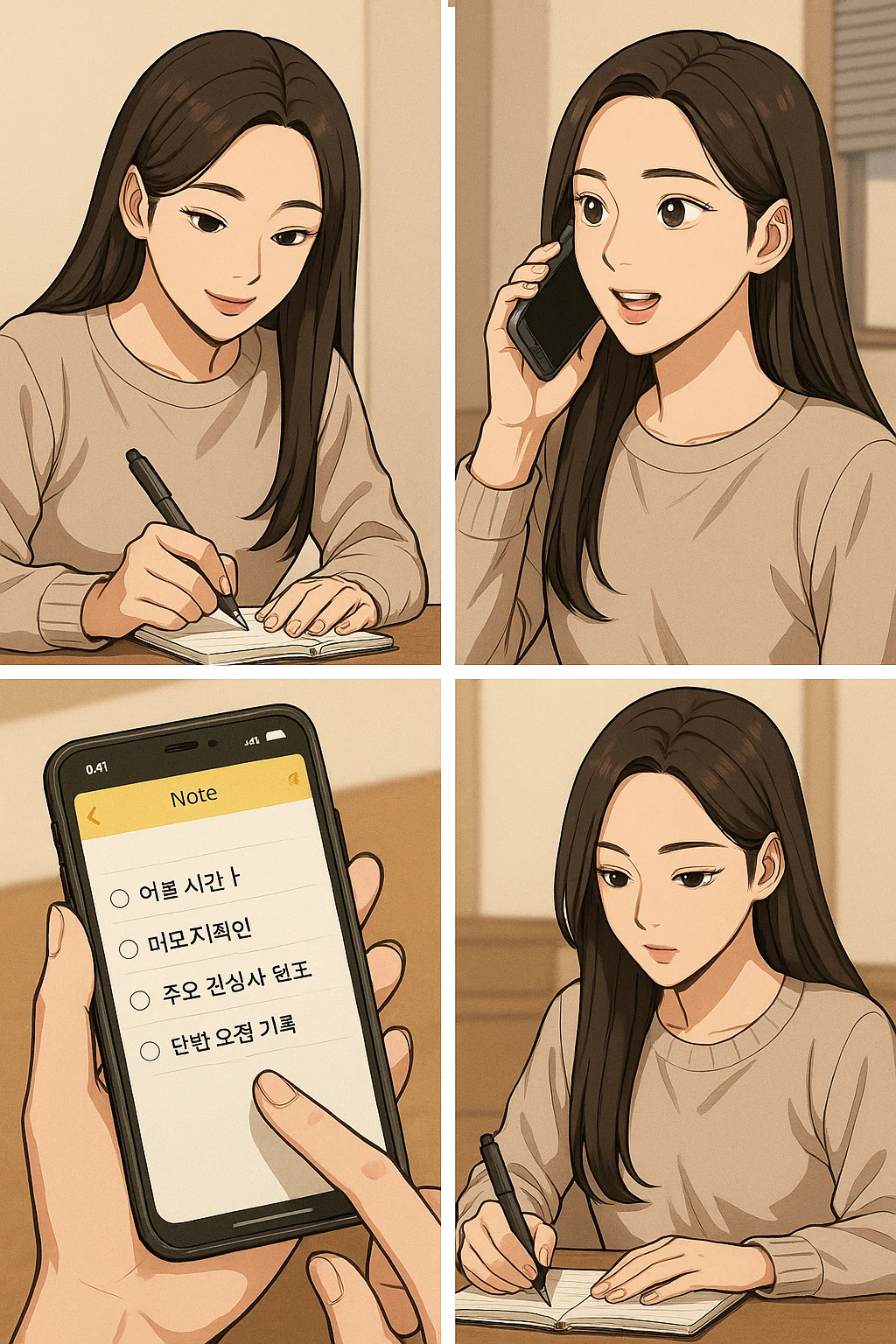 상담 전 궁금한 점 미리 메모하기
