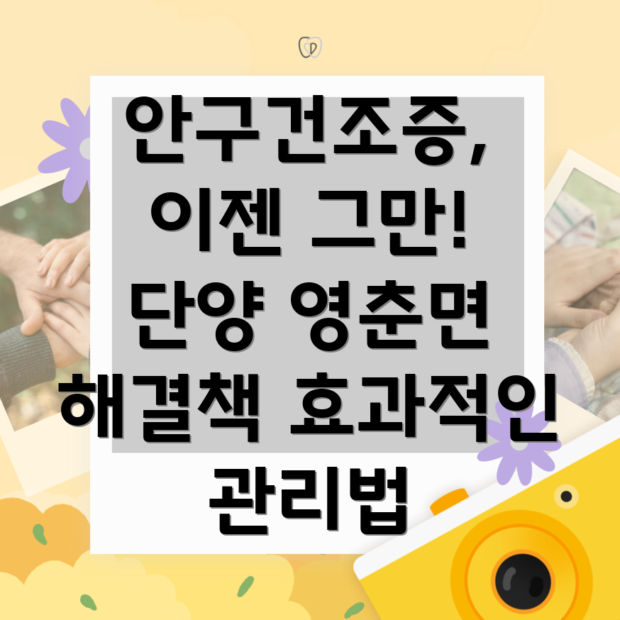 안구건조증 완화